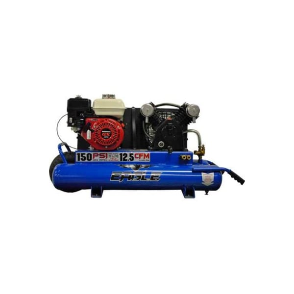 WOOD INDUSTRIES, INC. Eagle Portable Gas Air Compressor w/ Honda GX Engine, 5.5 HP, 10 Gallon